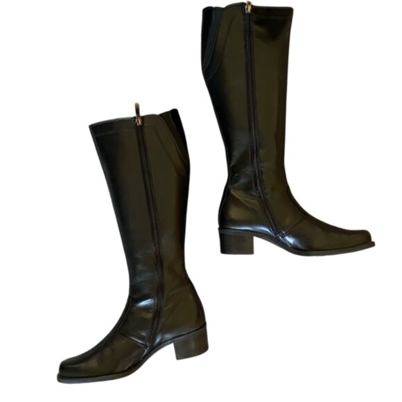 Paul Green Black Leather Riding Boots UK 3 US 5.5 - Picture 6 of 9